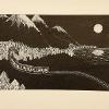 Dip pen, brush and white drawing ink